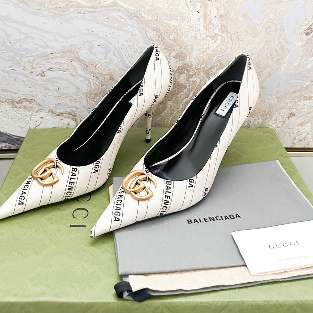 New! Gucci x Balenciaga The Hacker Project Knife Pumps